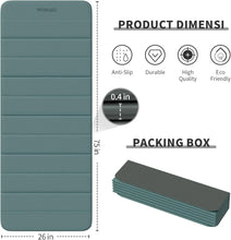 Load image into Gallery viewer, 12-Fold Non-Slip Yoga Mat 75x26x0.4 Inches for Yoga, Pilates, Strength Training &amp; Meditation
