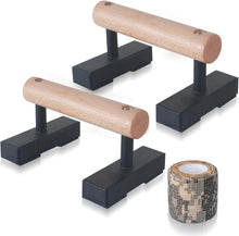 Load image into Gallery viewer, Wood Floor Push Up Bars
