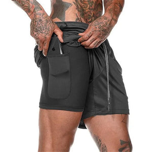 Camouflage running shorts for men