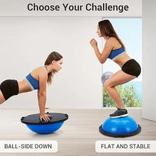 Load image into Gallery viewer, Half Exercise Ball,60Cm Balance Ball TrainerFor Yoga Workouts Pilates Fitness
