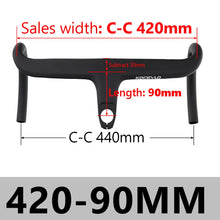 Load image into Gallery viewer, KOCEVLO X01 Road Bike Full Carbon Fiber Stem Integrated Bicycle Handlebar
