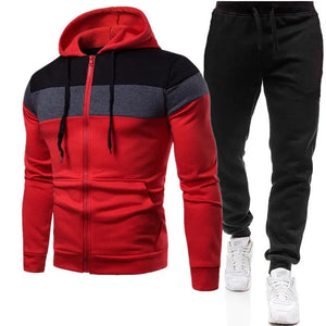 2024 Spring and Autumn New Men's Inkjet Printed Hoodie and Pants