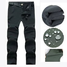 Load image into Gallery viewer, Men&#39;s Winter Autumn SoftShell Fleece Waterproof Jackets Cargo Hood Coats Fishing Hiking
