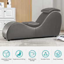 Load image into Gallery viewer, 60 Yoga Chaise Lounge Chair for Home and Outdoor Relaxation

