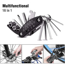 Load image into Gallery viewer, 16 in 1 Portable Bicycle Repair Tools Kit Hex Wrench
