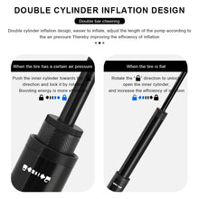 Load image into Gallery viewer, RIDERACE Bicycle Pump With Gauge High-pressure Portable Hand Tire Air Inflator
