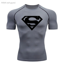 Load image into Gallery viewer, Sports Compression Shirt Men's T-Shirt Short Sleeve Quick Dry Summer Fitness Top Bodybuilder T-shirt Running
