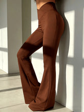 Load image into Gallery viewer, Women V Waist Flare Leggings High Waist Butt Lifting Bootcut Yoga Pants
