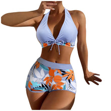 Load image into Gallery viewer, Shorts Bikinis Set  High Waist Swimsuit Women Swimwear
