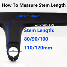 Load image into Gallery viewer, KOCEVLO X01 Road Bike Full Carbon Fiber Stem Integrated Bicycle Handlebar
