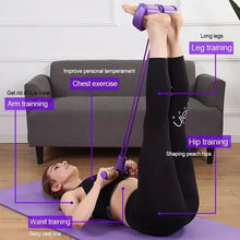 Load image into Gallery viewer, 4/6 Tube Pedal Resistance Band Gym Equipment Workout Exercise Home Agility Training Pilates Training Equipment Leg Exercise Tool
