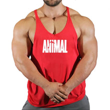 Load image into Gallery viewer, Gym Top Men Muscular Man Fitness Men&#39;s Vest Stringer Vests Shirt Bodybuilding Clothing
