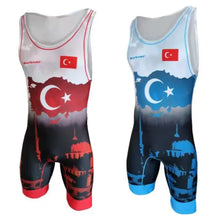 Load image into Gallery viewer, Men&#39;s Singlet Wrestling Suit Gym Training Wrestling Singlets Weightlifting
