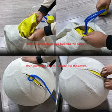 Load image into Gallery viewer, 55-75cm Linen Yoga Ball Cover Non-slip Fitness Bal

