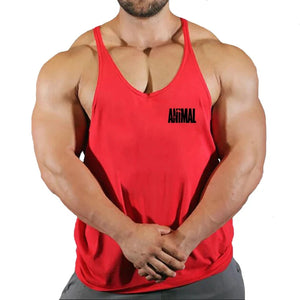 Gym Top Men Muscular Man Fitness Men's Vest Stringer Vests Shirt Bodybuilding Clothing
