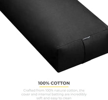 Load image into Gallery viewer, Rectangular Cotton Yoga Bolster with Removable Cover
