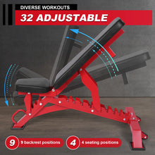 Load image into Gallery viewer, Weight Bench Adjustable Workout Bench for Home Gym

