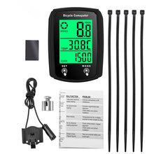 Load image into Gallery viewer, Bike Computer Bicycle Odometer LCD Screen Wired Cycling Speedometer
