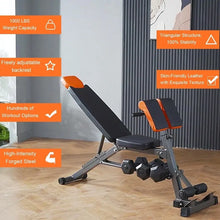 Load image into Gallery viewer, All-in-One Weight Bench–Multi-Functional Full Body Workout Equipment:
