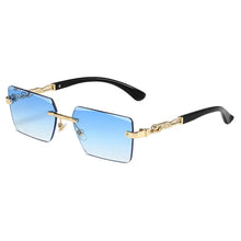 Load image into Gallery viewer, Fashion Rimless Sunglasses UV400 Rectangle Women Men Shades Hiking

