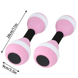 1 Pair Water Aerobics Dumbbell Aquatic EVA Barbell