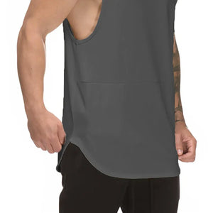 Muscle Gym Workout Mens Mesh Bodybuilding Singlets Sporting Quick Drying Fitness Tank Top