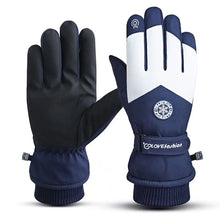 Load image into Gallery viewer, Winter Unisex Snowboard Ski Gloves PU Leather Non-slip Touch Screen Waterproof Motorcycle Cycling Fleece Warm Snow Gloves
