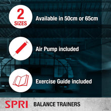 Load image into Gallery viewer, Balance Trainer Dome Shape Half-Exercise Ball with Non-Skid Base

