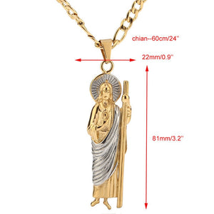 81MM Stainless Steel  Jude Thaddeus Pray For Us Religious Charm