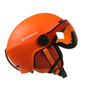 MOON Skiing Helmet Goggles Integrally-Molded PC+EPS High-Quality Ski Helmet