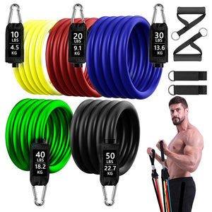 Resistance Bands Set Exercise Bands with Door Anchor