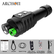 Load image into Gallery viewer, 2in1 Diving Flashlight Dive Green Laser Pointer Lights - owens-gym

