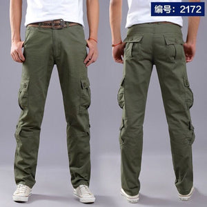 Multi-Pocket Casual Pants Men Military Tactical Joggers Cargo Pants Men&#39;s Outdoor Hiking - owens-gym