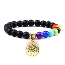 Load image into Gallery viewer, Hot 7 Chakra Life Tree Bracelets Natural Stone Reiki Healing - owens-gym
