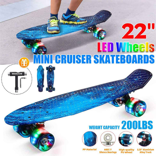 22 inch Skateboard Cruiser Board Board - owens-gym