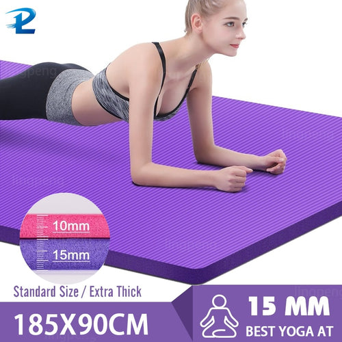185*90CM Thick Non-slip Yoga Mat - owens-gym