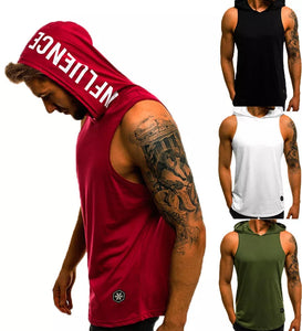 Men Hoodies Tank Top Sleeveless Muscle Gym Sport Slim Vest - owens-gym